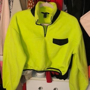 NWT crop fleece jacket